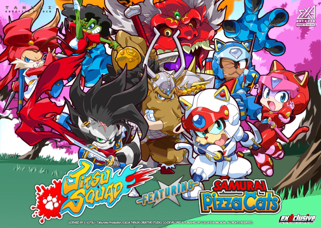Jitsu Squad Featuring Samurai Pizza Cats Hits Arcades Worldwide