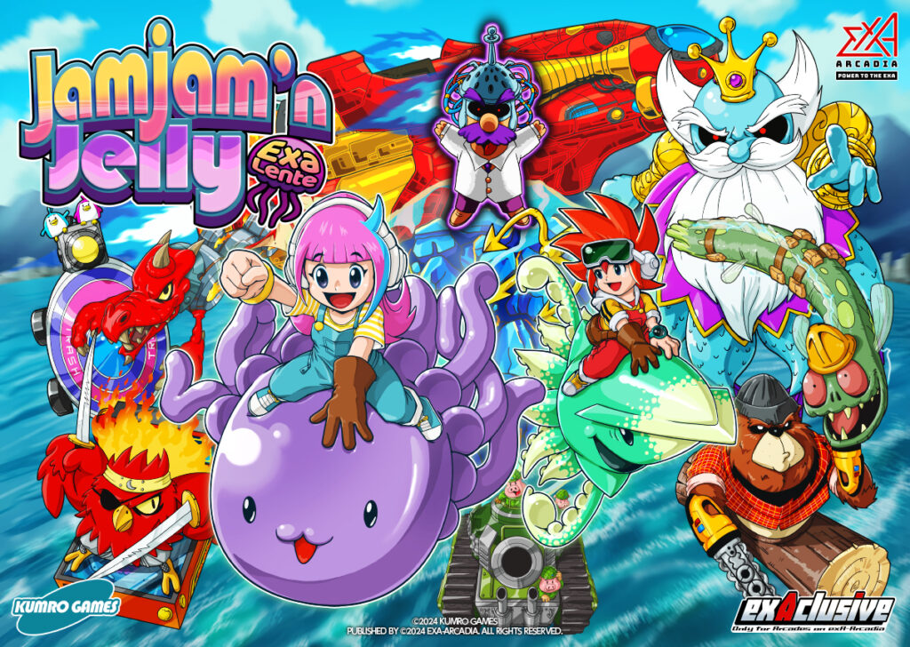 JamJam'n Jelly EXALENTE Brings Colorful Shooting Action to Arcades
