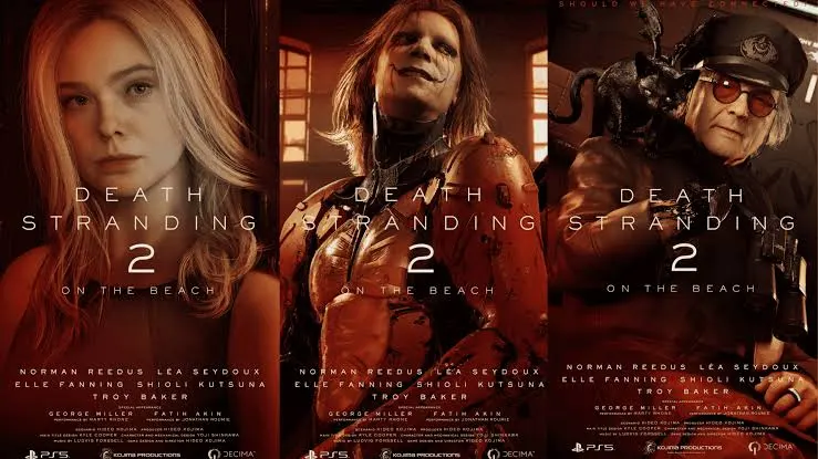 Death Stranding 2 official character posters