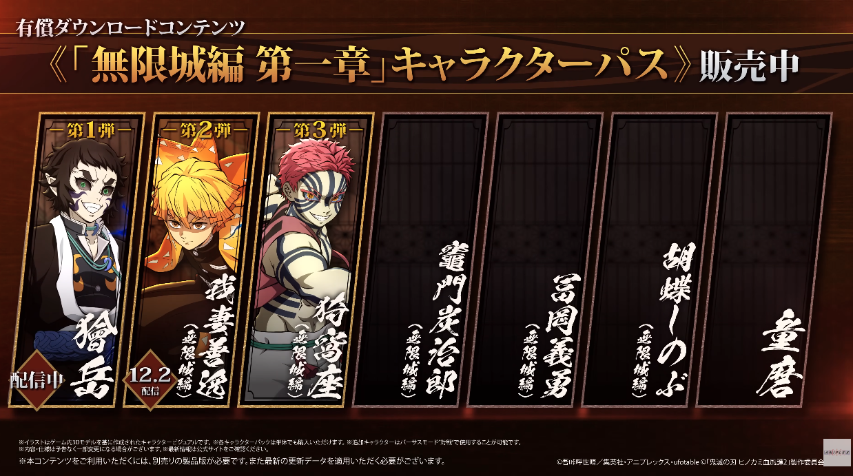 Infinite Castle Arc Chapter 1 Character Pass