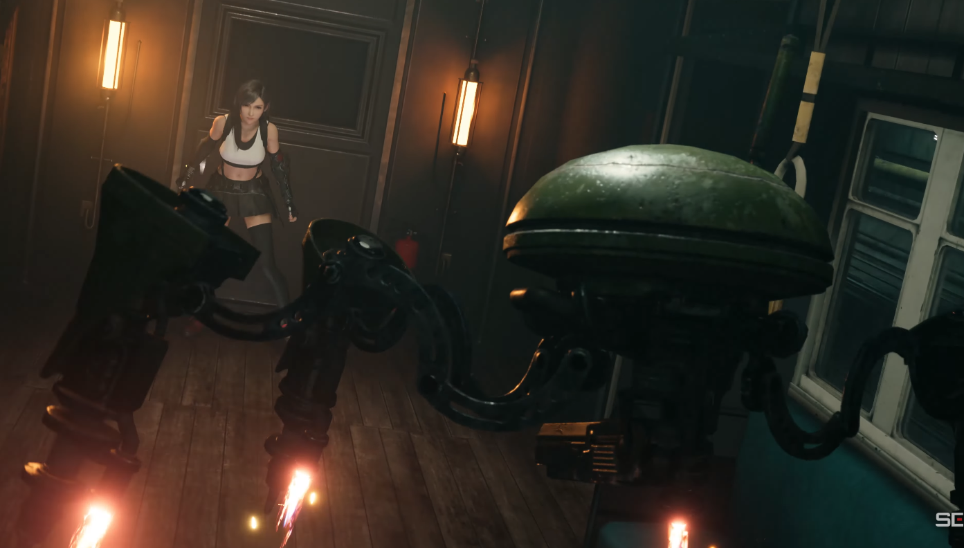 Tifa Lockhart character introduction in FF7 Remake Intergrade