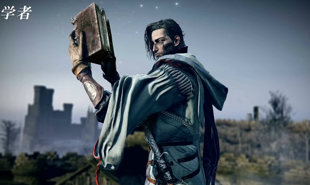 The Scholar character with tome