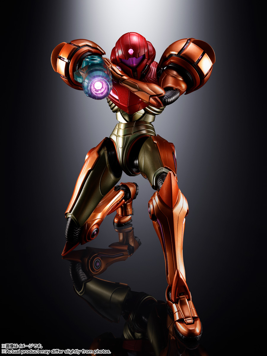 Samus figure with LED arm cannon illumination
