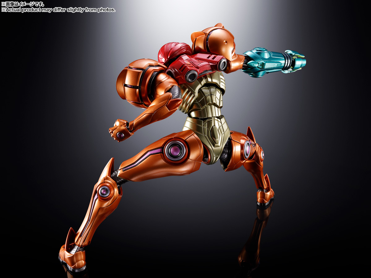 Samus in dynamic action pose