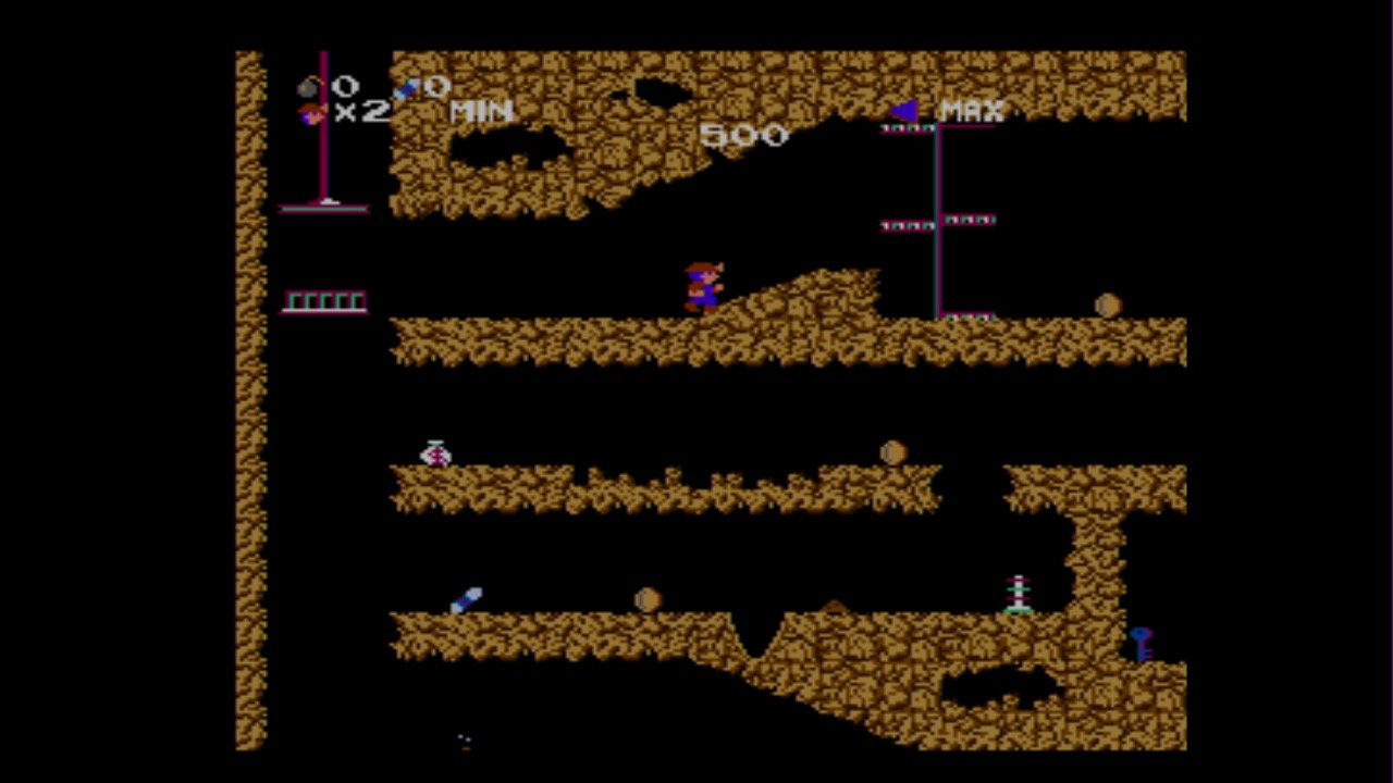 Spelunker game cover and cartridge