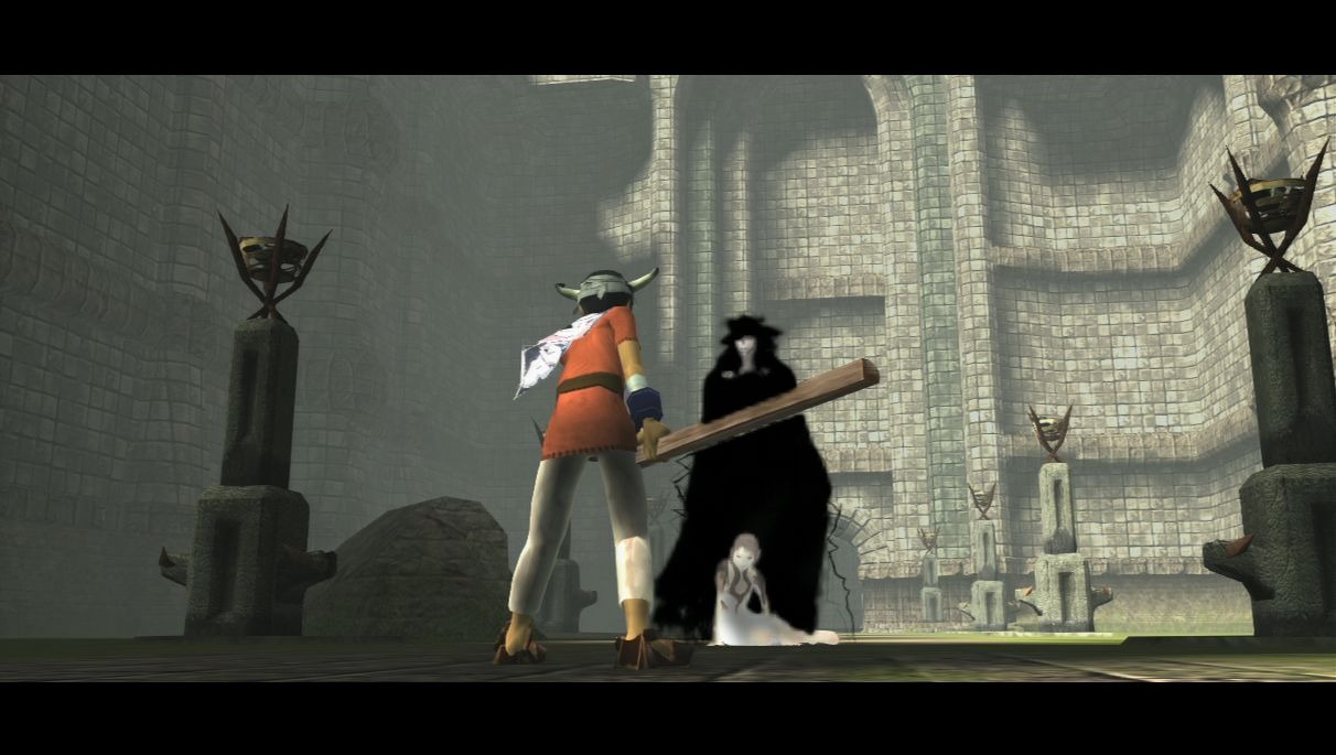Ico protects Yorda from the shadow creatures