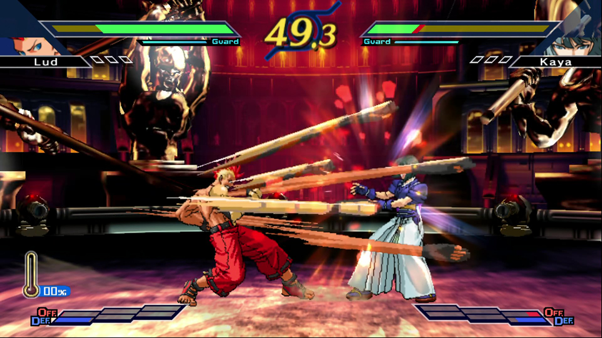 Intense combat exchange