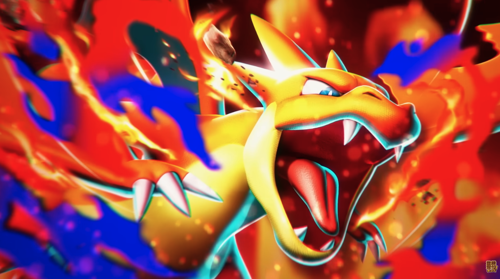 Mega Charizard Y close-up artwork