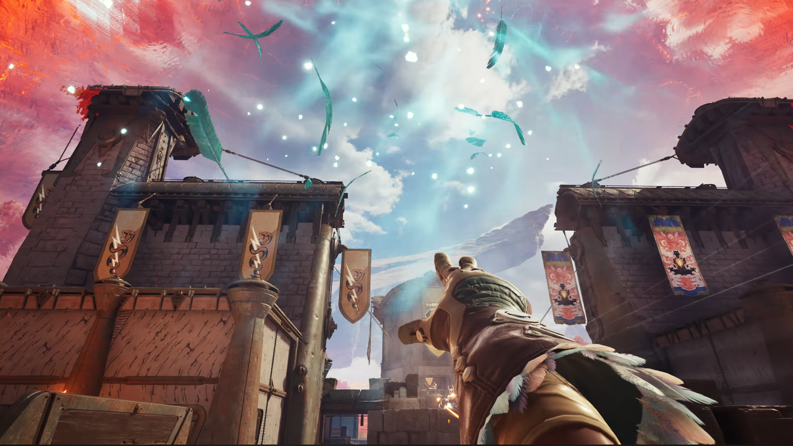 Highguard key art featuring wardens in combat