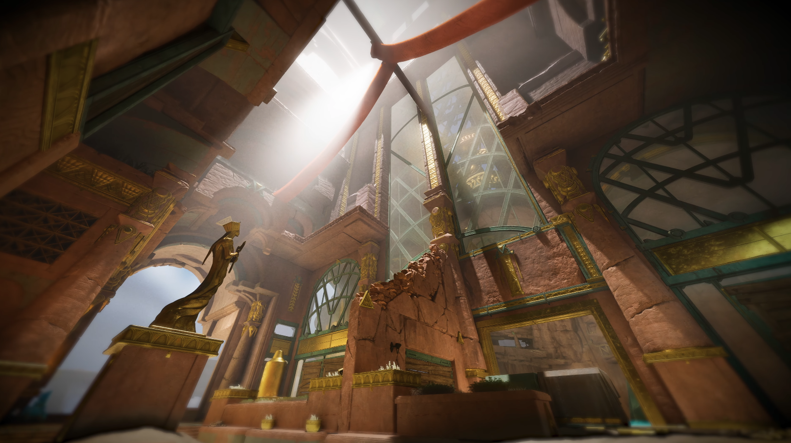 Highguard environment showcasing mythical setting