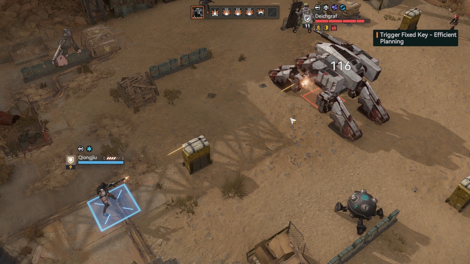 Turn-based tactical interface