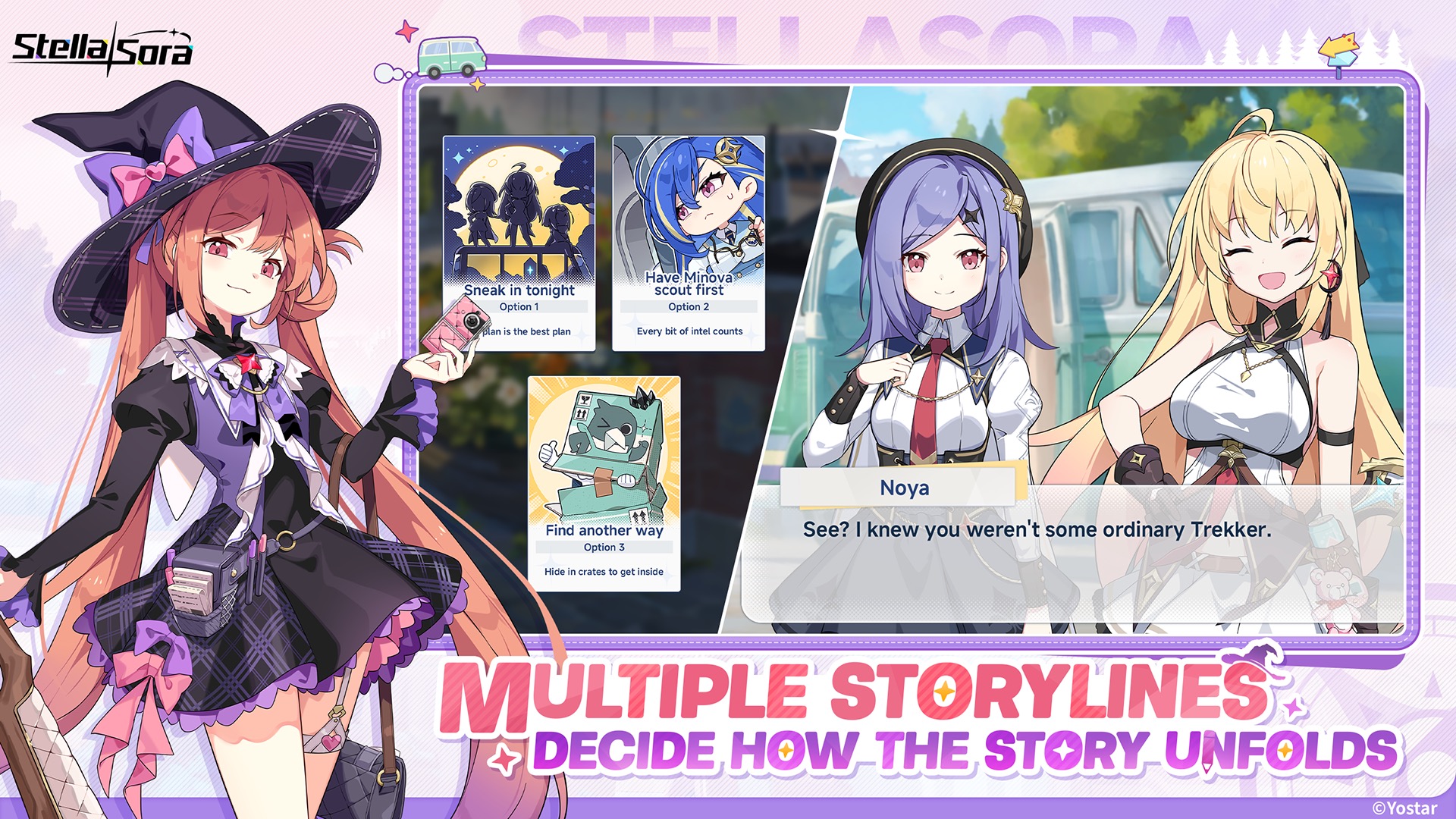 Multiple storylines with player choices