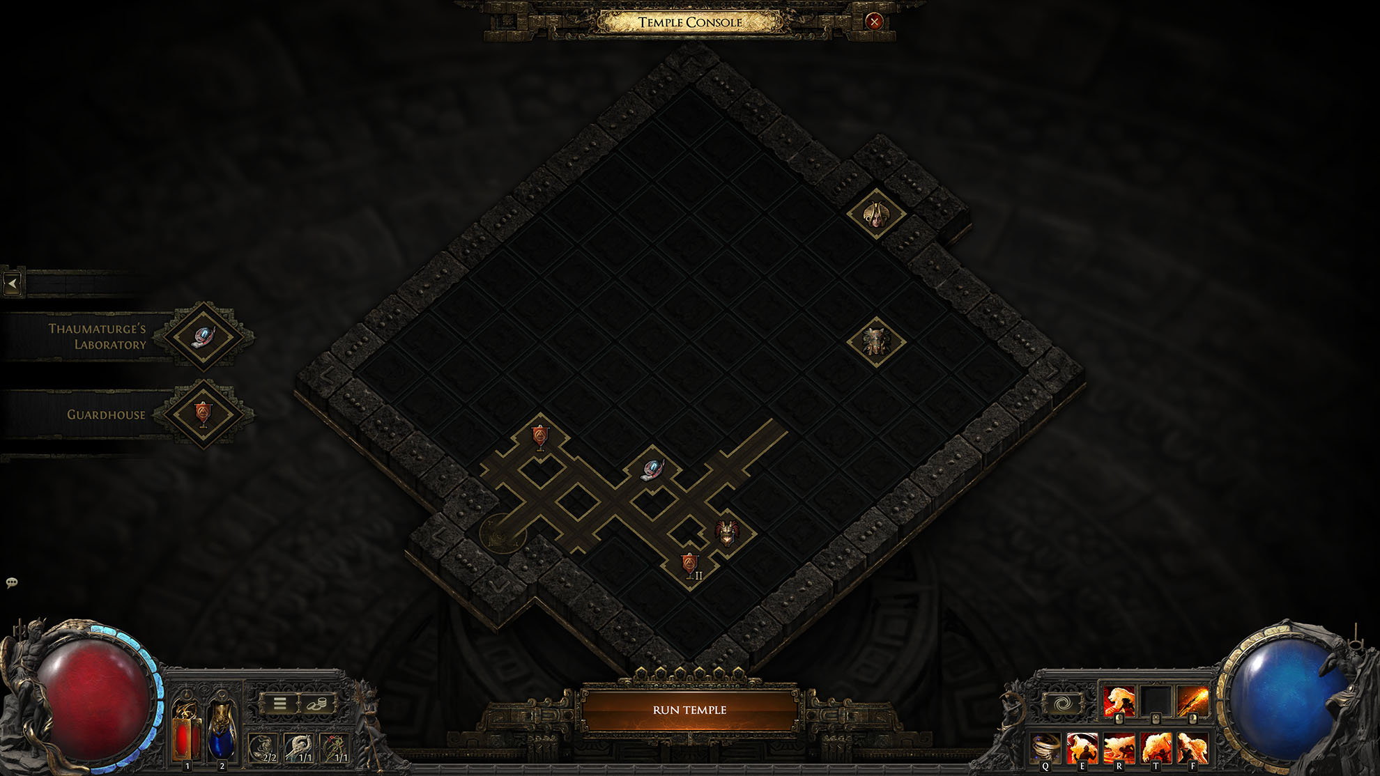 Blood Mage unleashing devastating fire magic