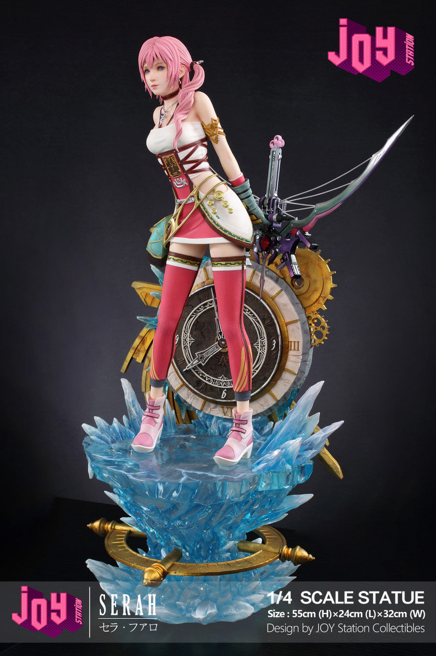Close-up of Serah's design details