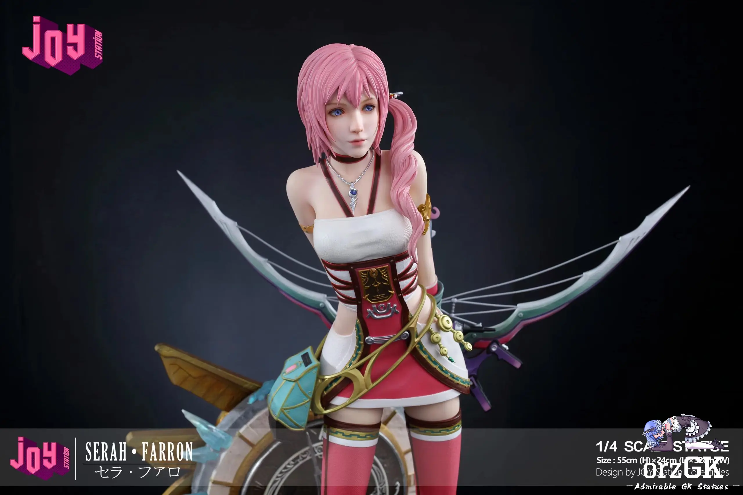 Serah statue base and crystal details