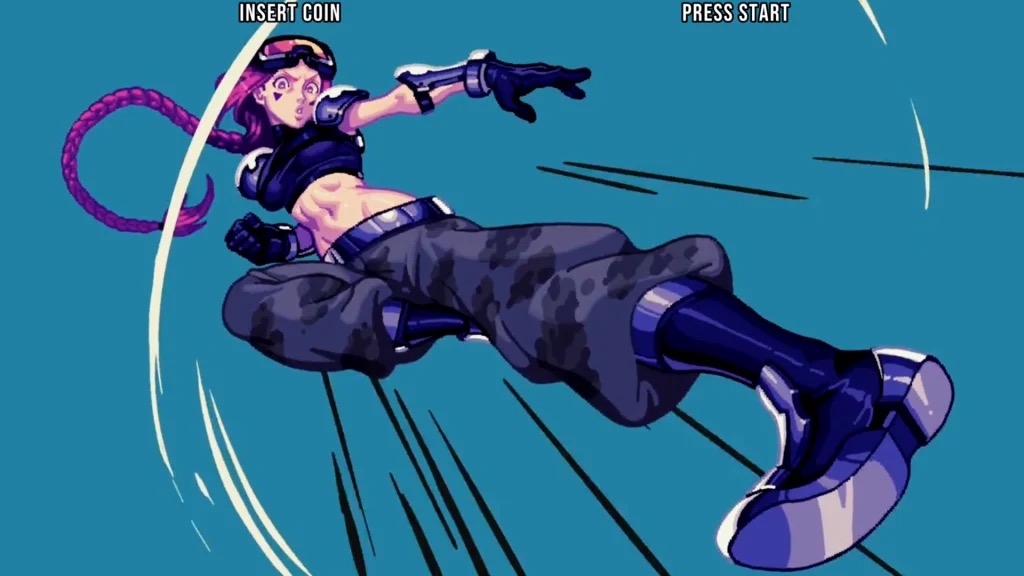 City stage combat with explosive action