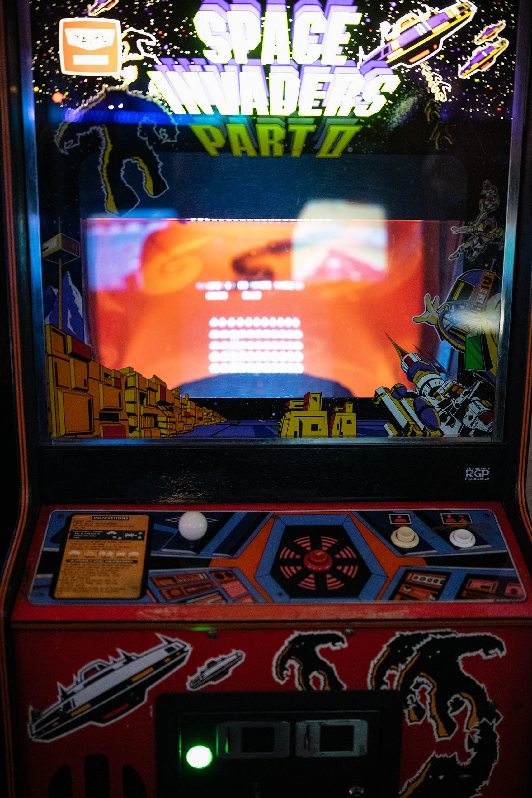 Space Invaders Part II full upright arcade cabinet
