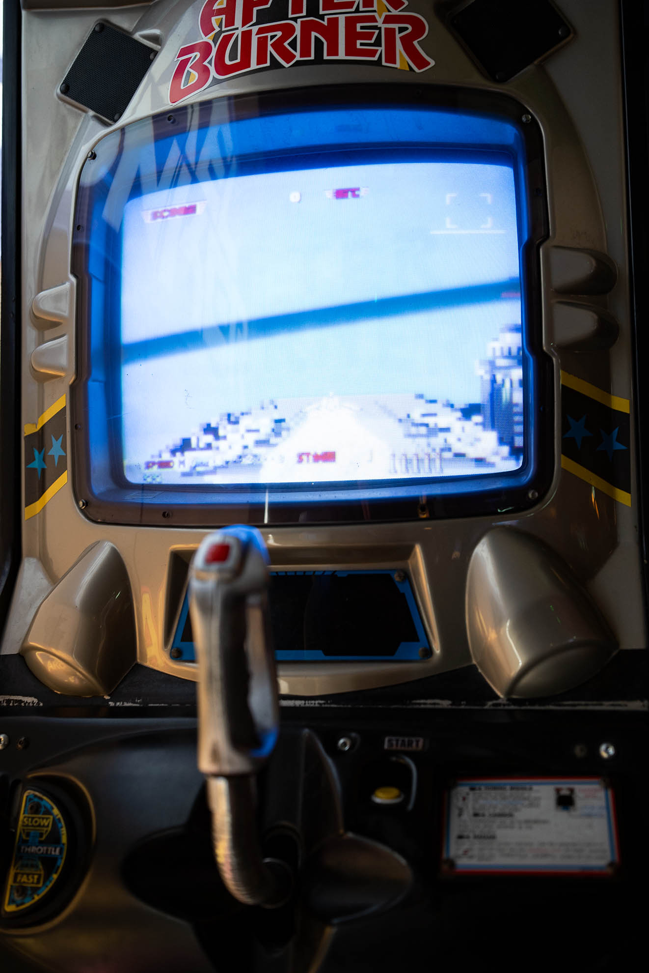 After Burner arcade cabinet marquee