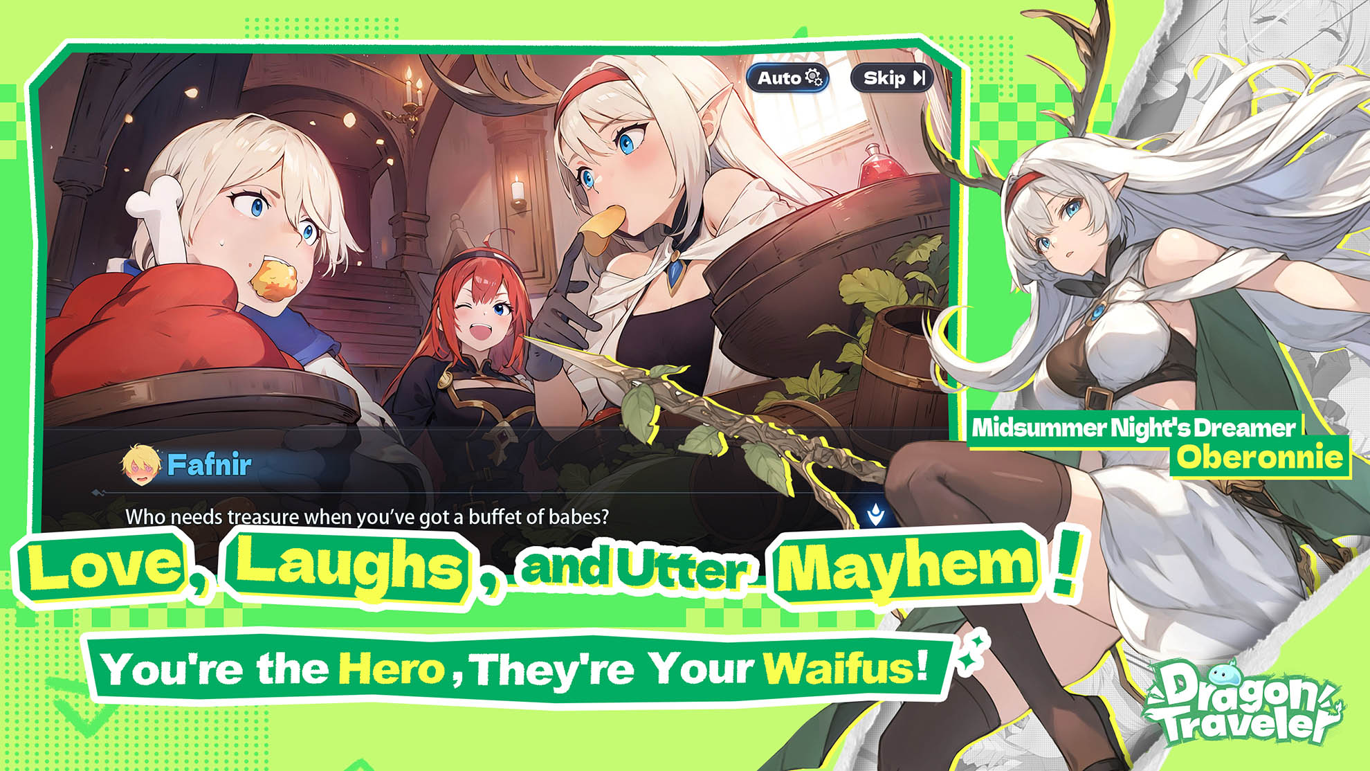 Dragon Traveler key visual featuring the main cast