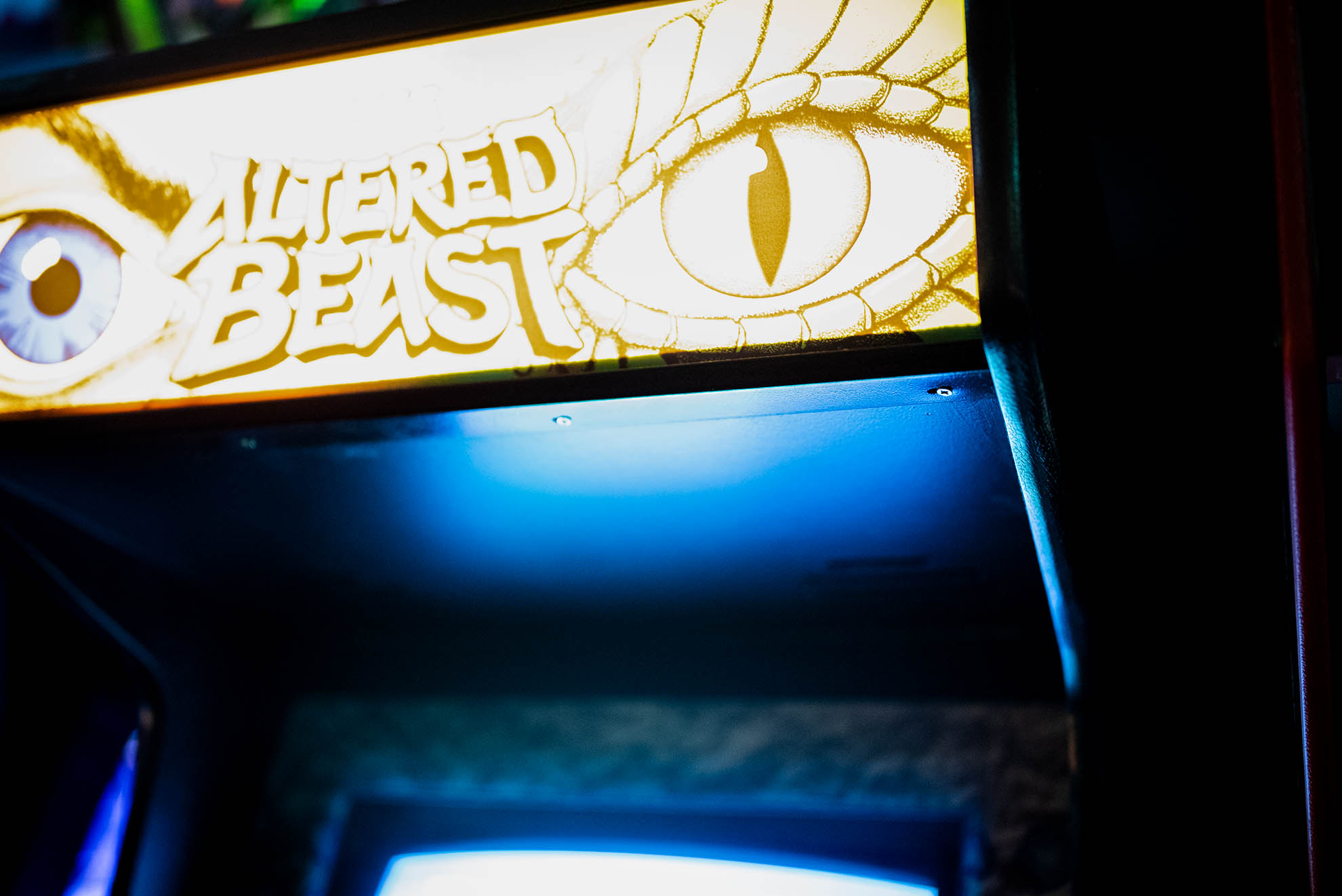 Altered Beast arcade cabinet in all its glory