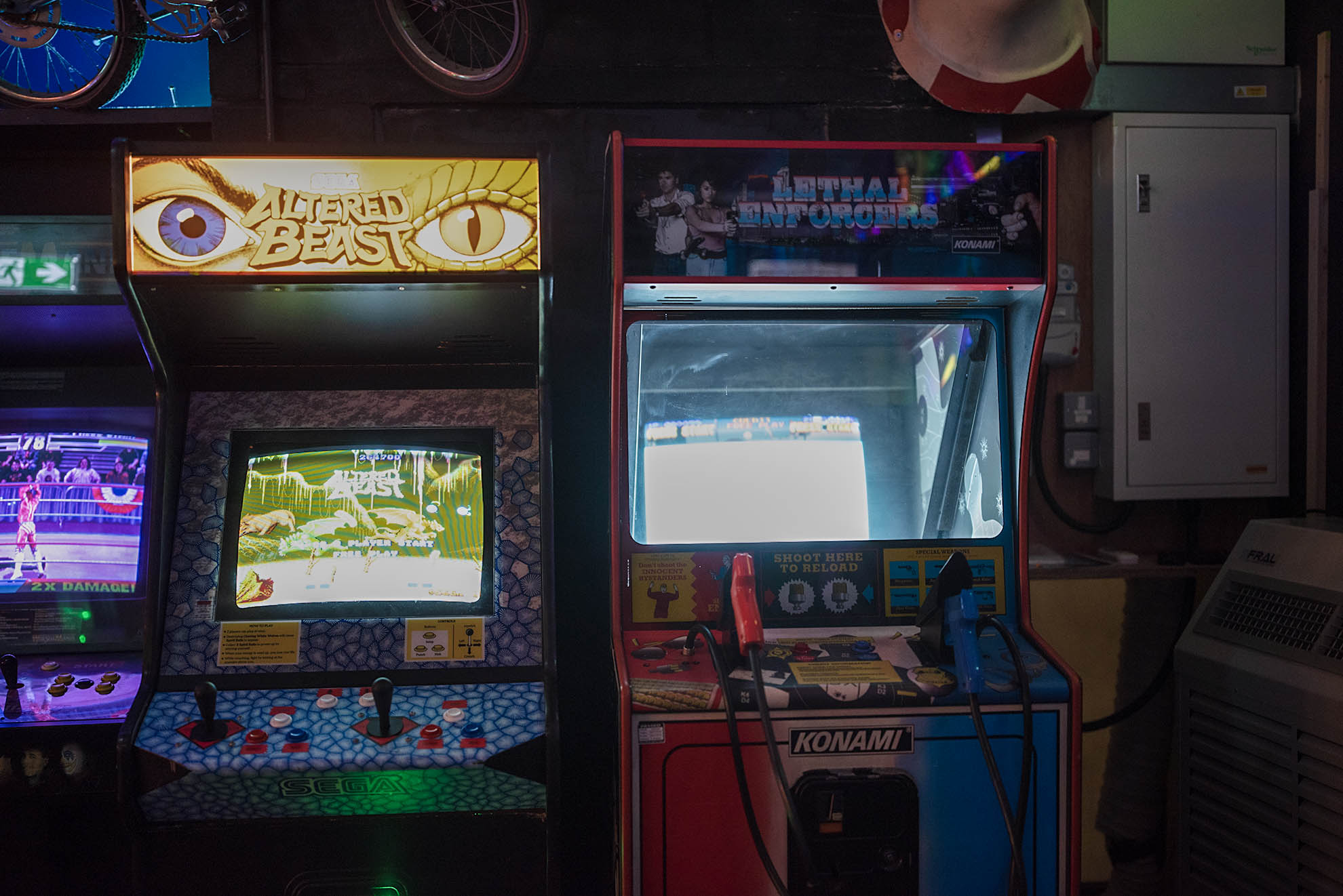 Detailed cabinet artwork