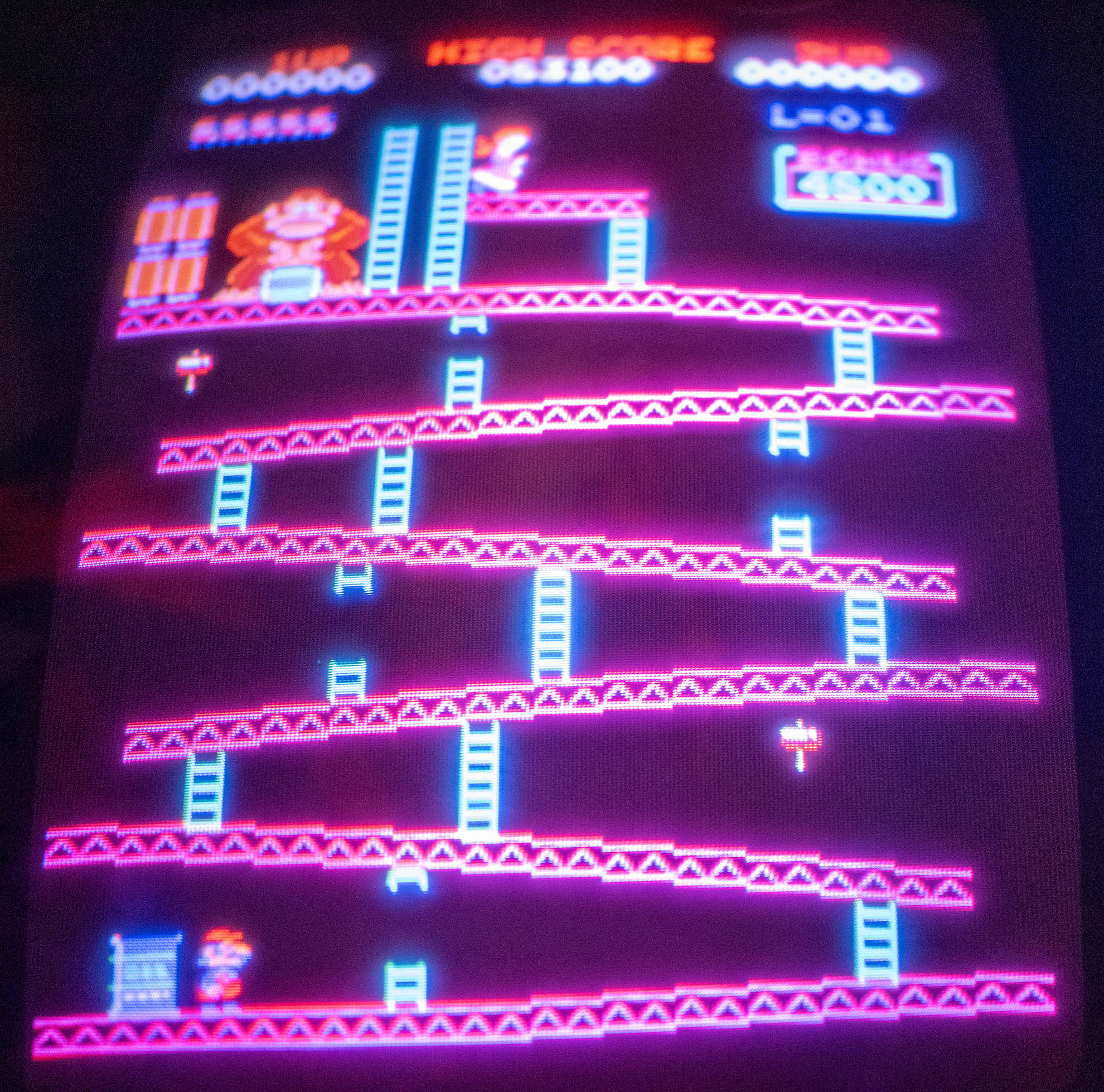 Donkey Kong arcade cabinet