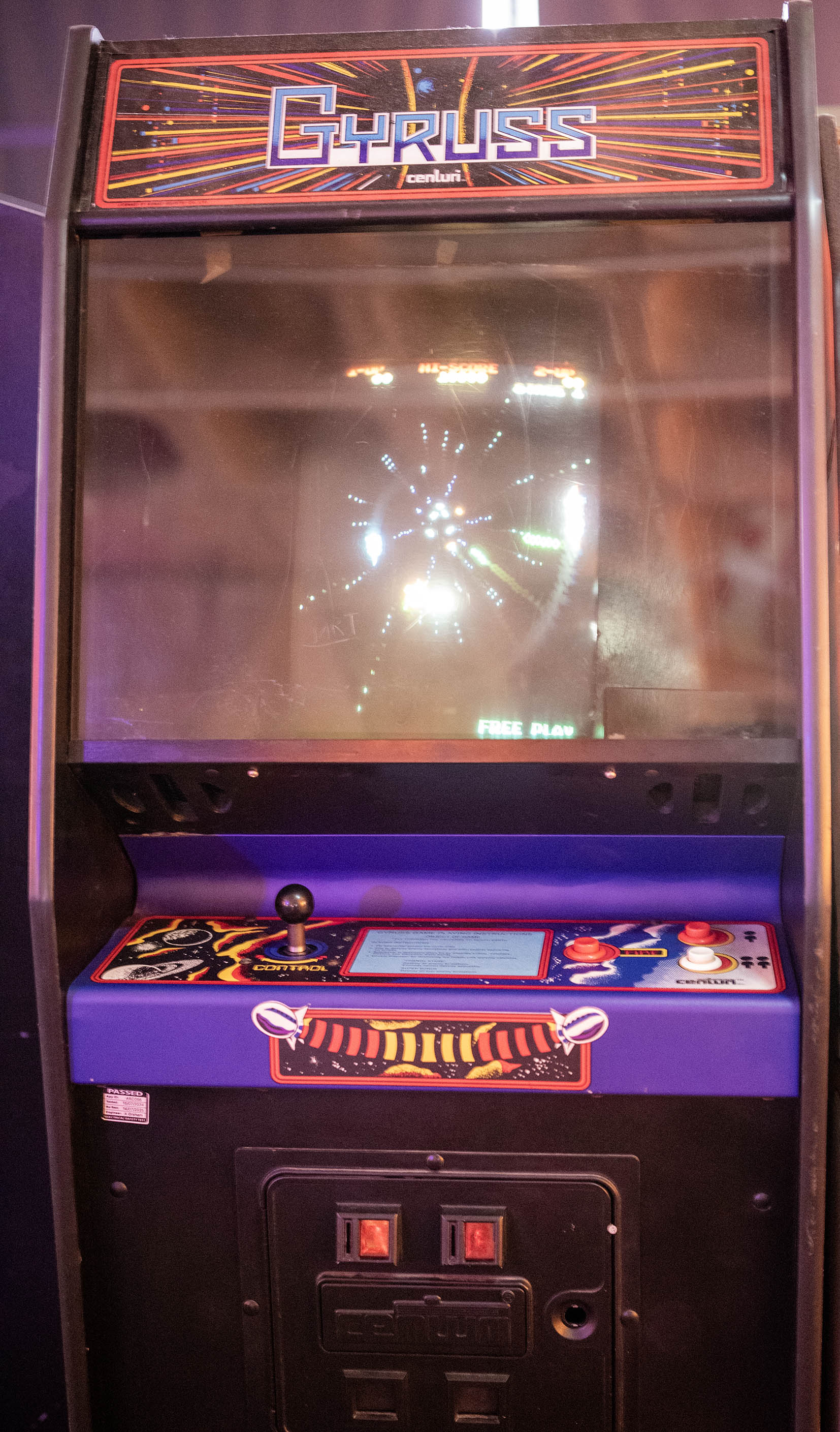 GYRUSS arcade cabinet by Konami