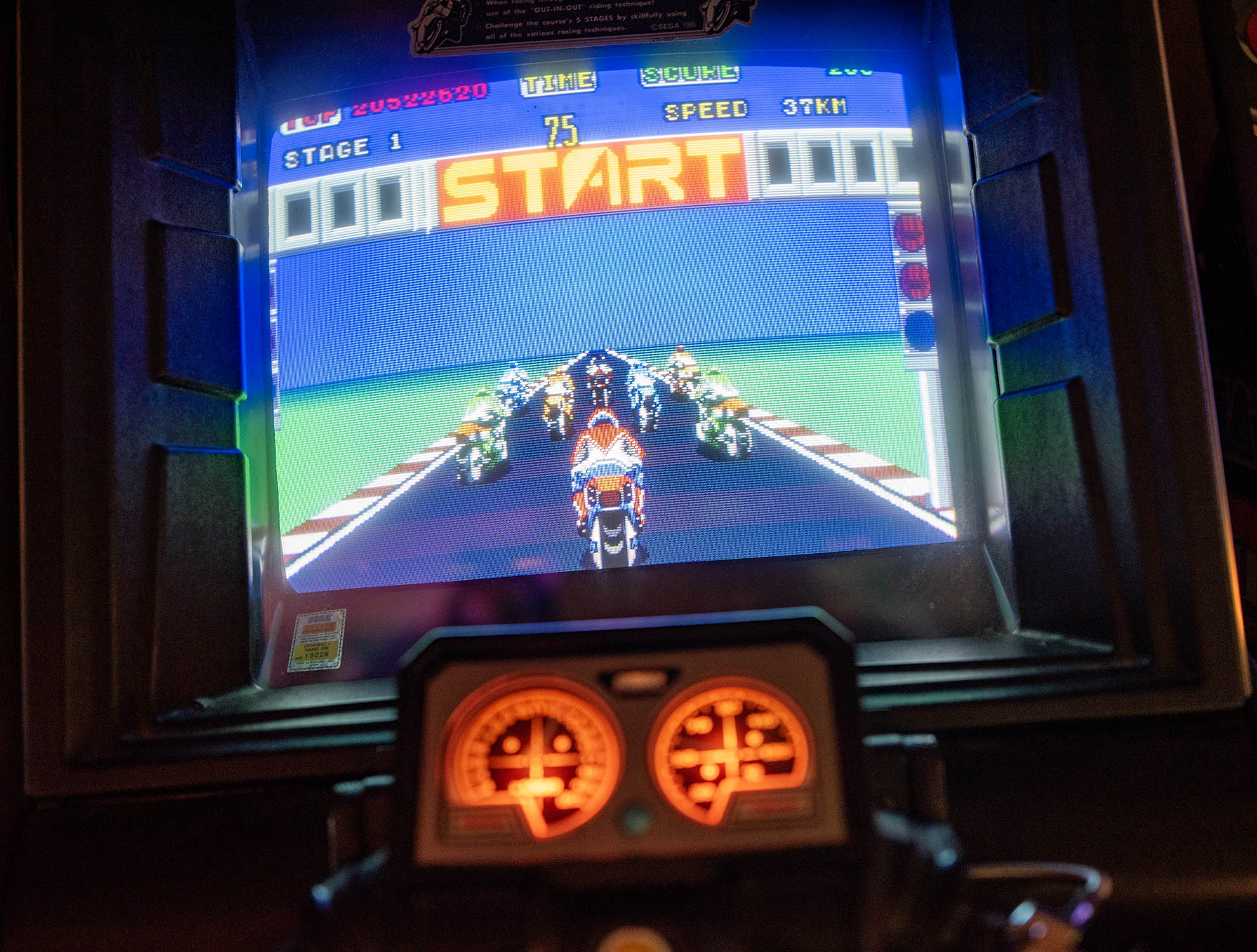 Hang-On Seaside stage racing