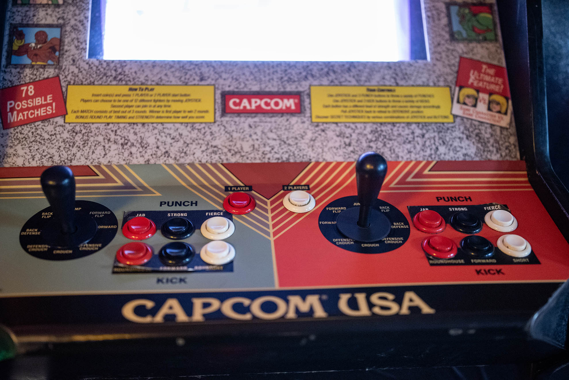 Street Fighter II Champion Edition arcade cabinet