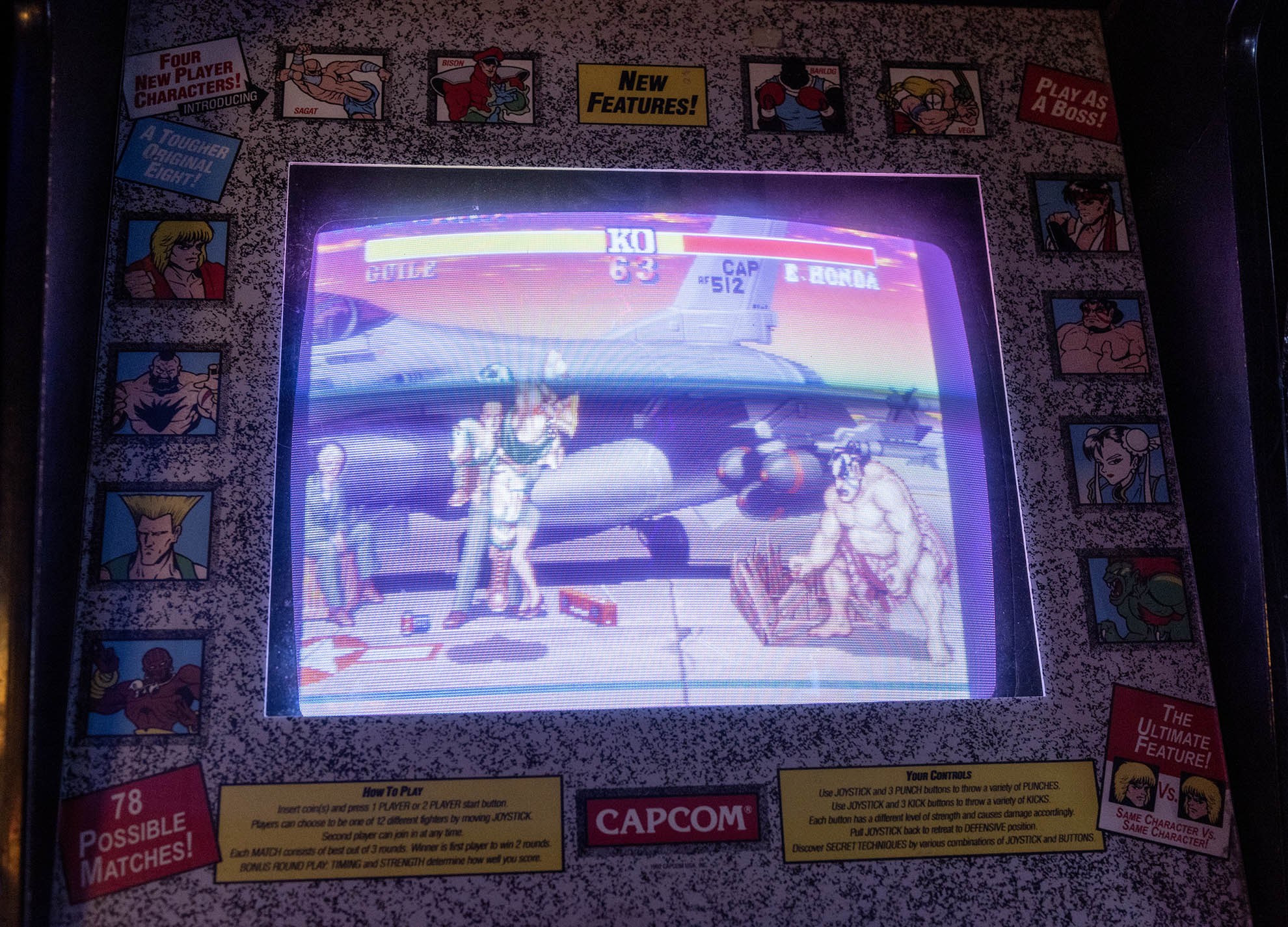 Street Fighter II Champion Edition character select