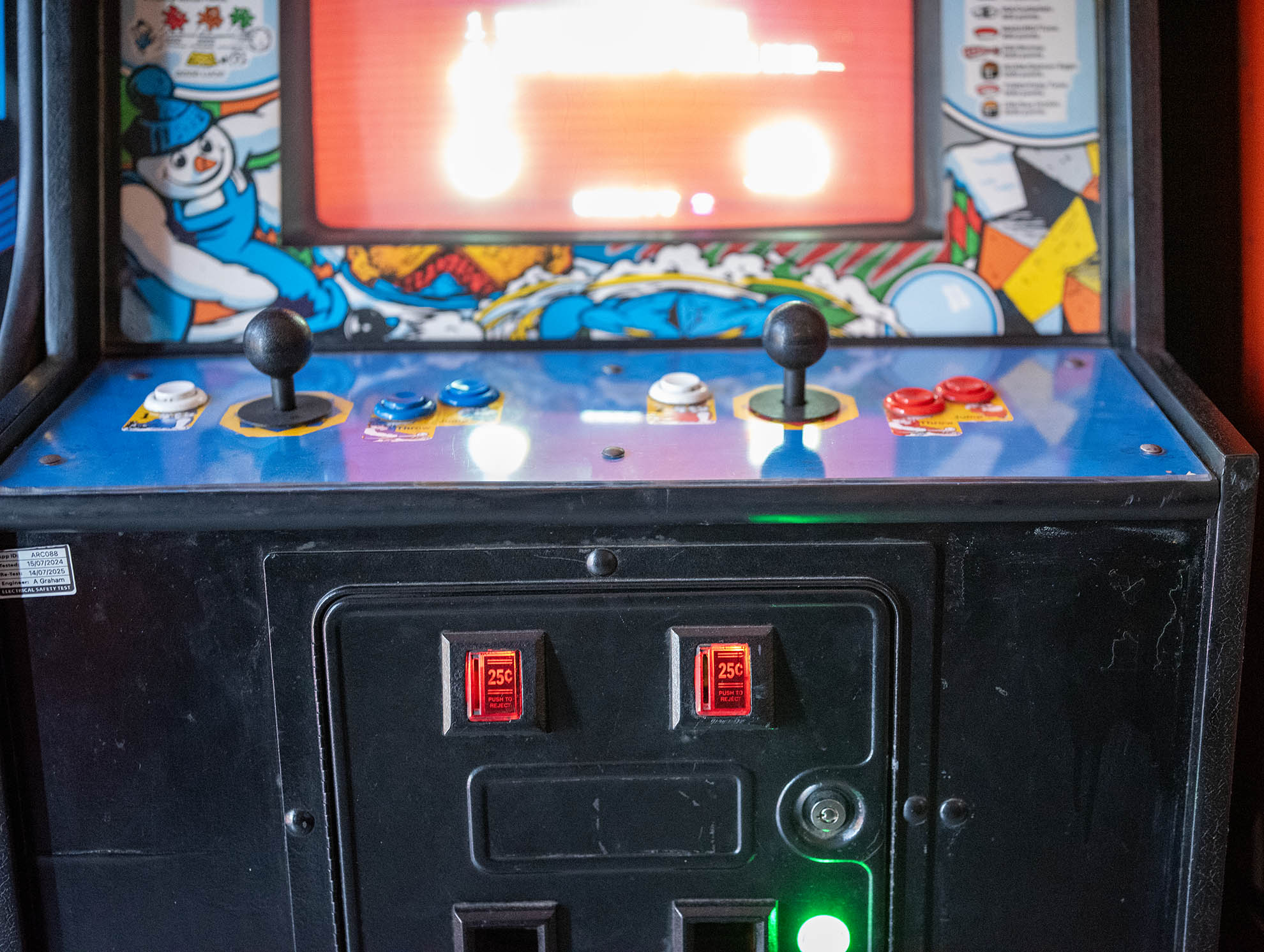 Arcade cabinet detail