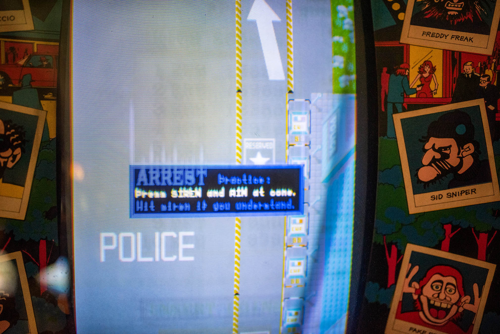 APB cabinet control panel with steering wheel