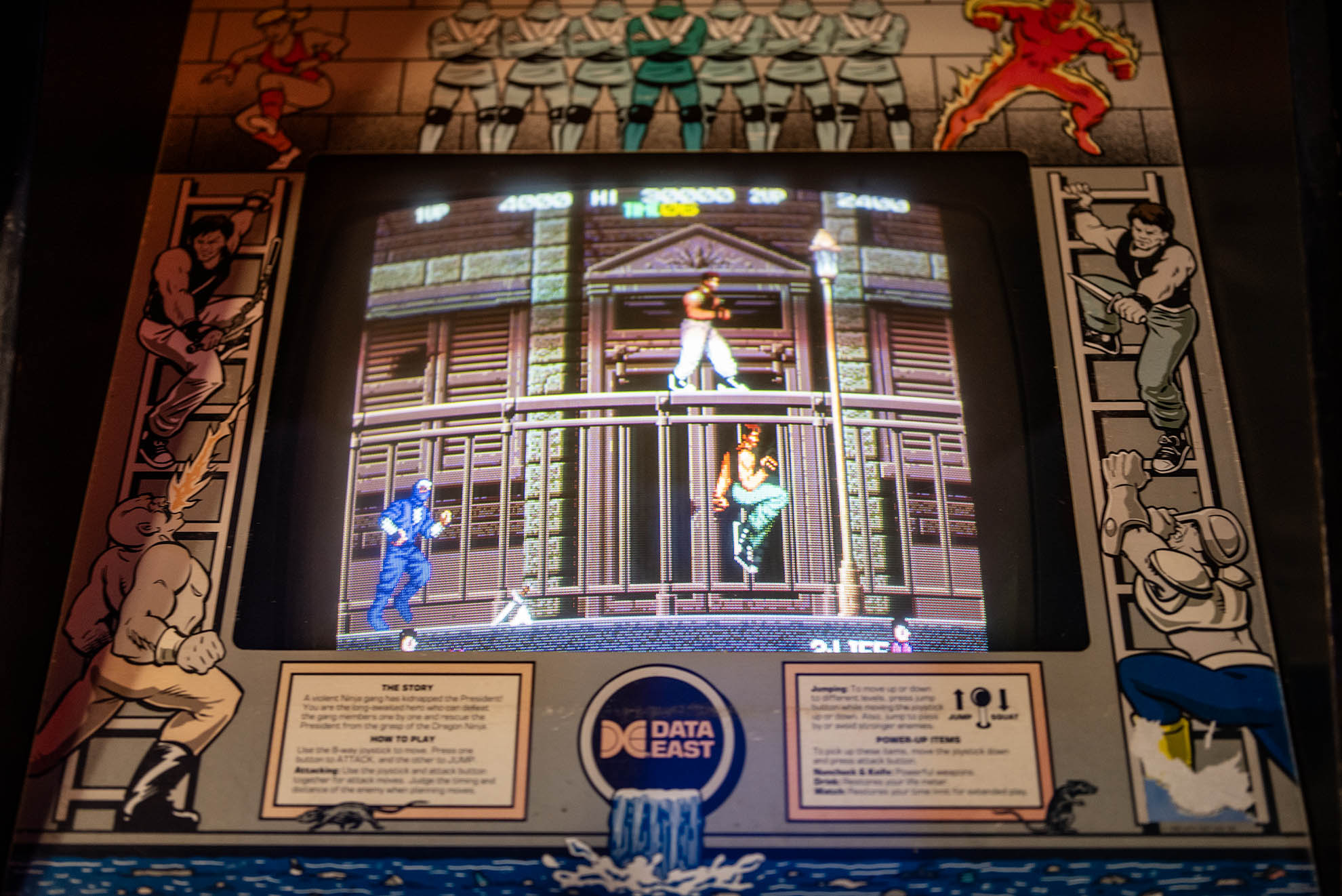 Blade and Striker battle ninjas on the city streets