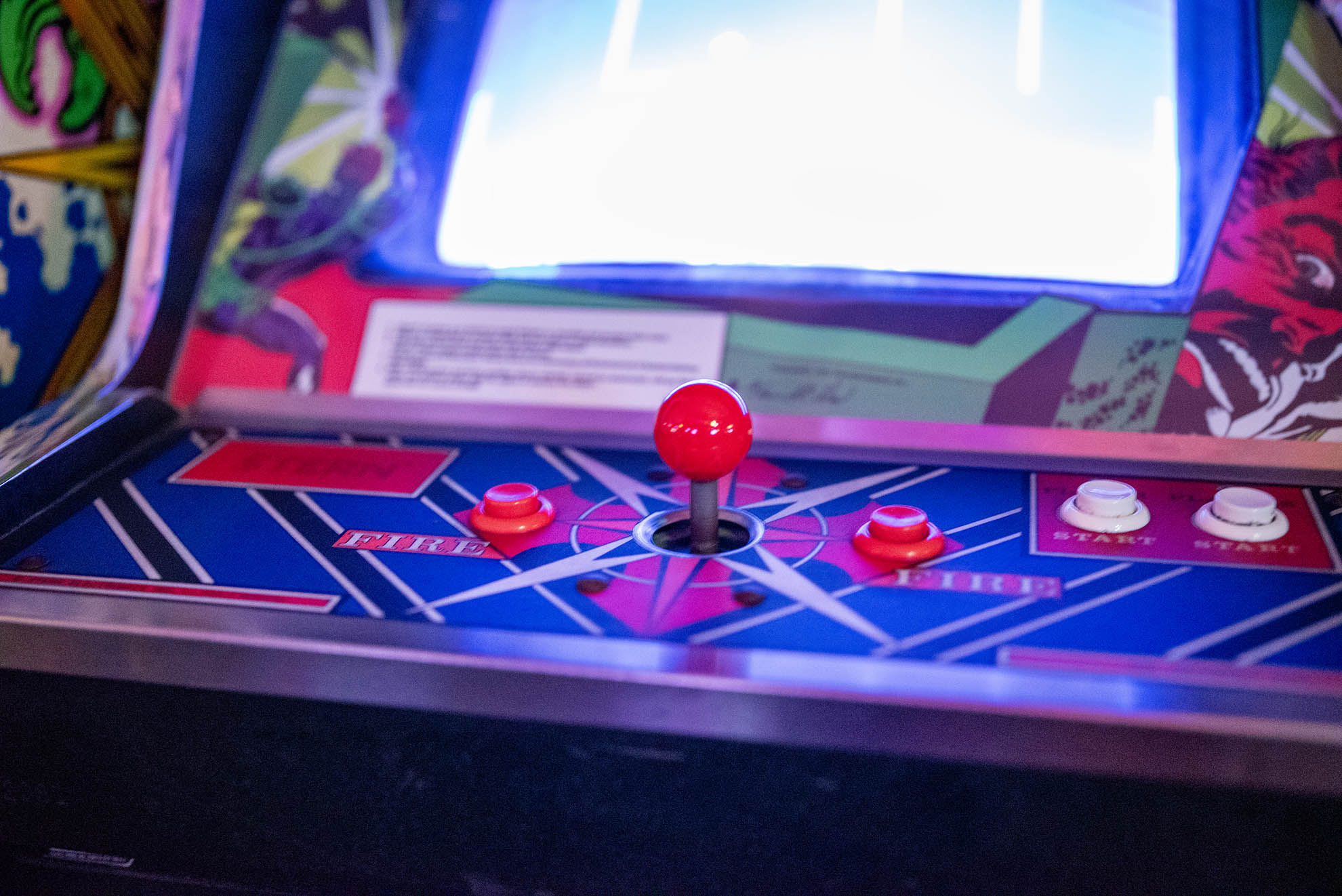 Berzerk gameplay showing robots and maze