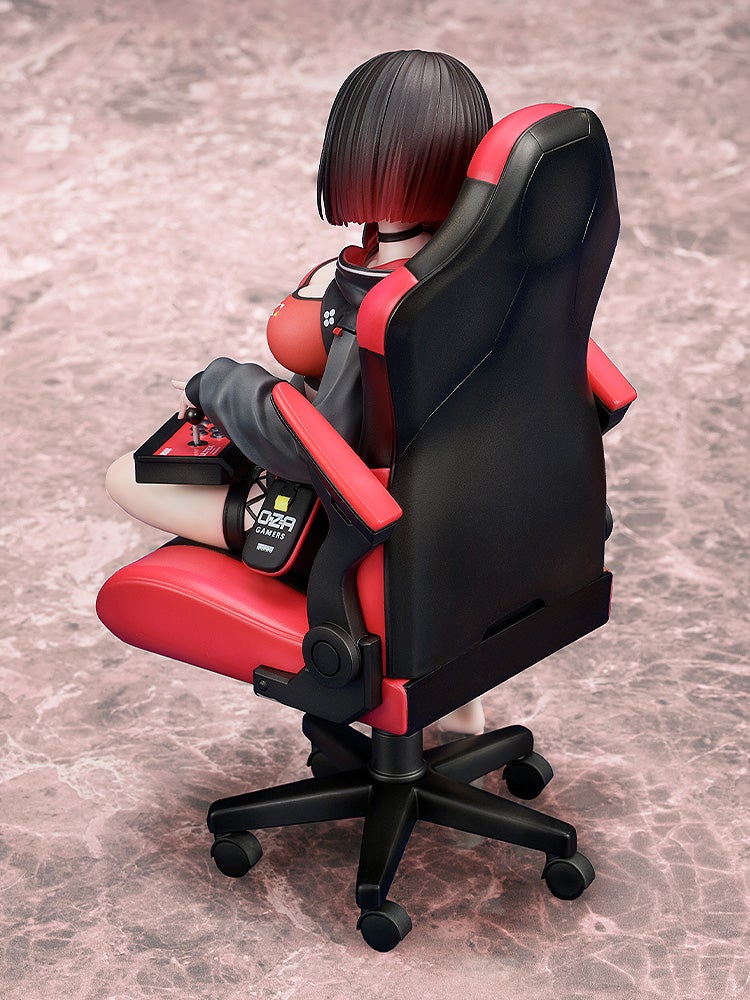Back view showing gaming chair