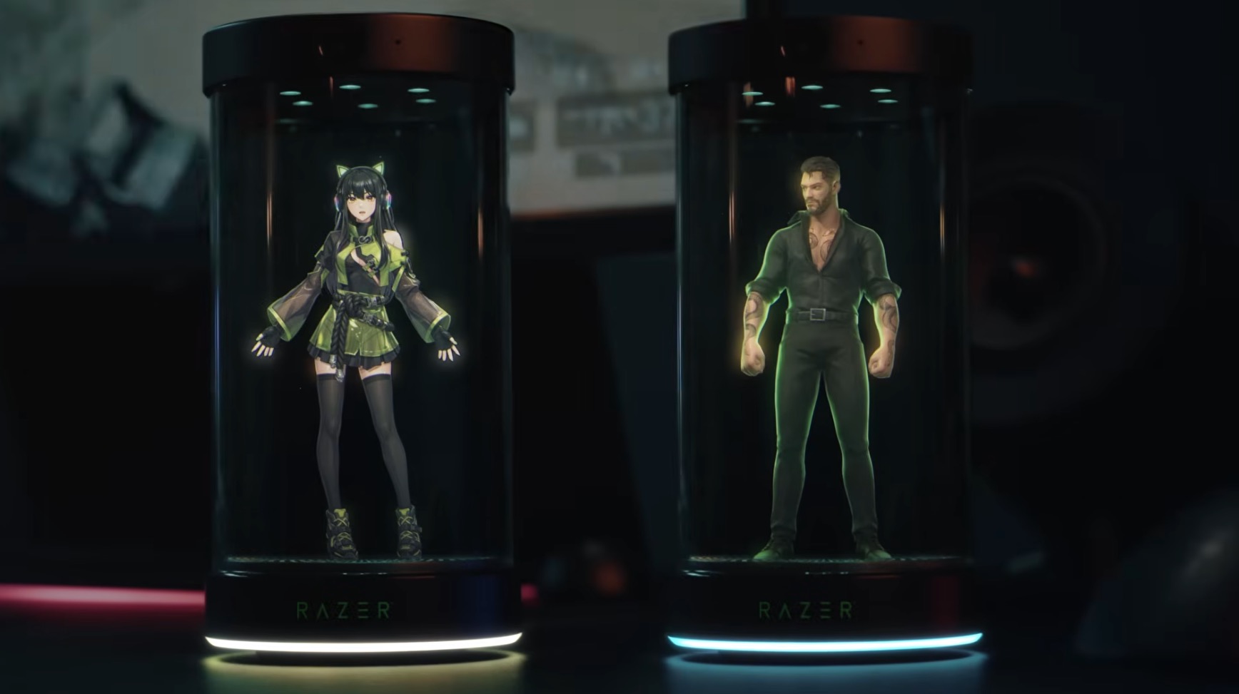 KIRA and ZANE avatars side by side