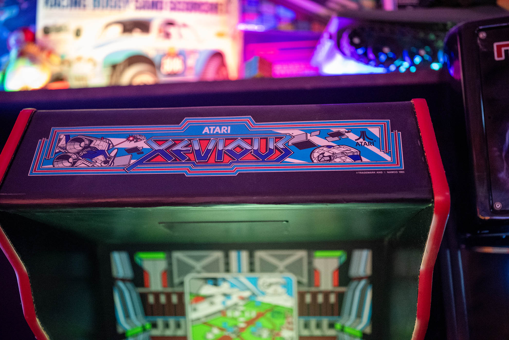 Xevious arcade cabinet