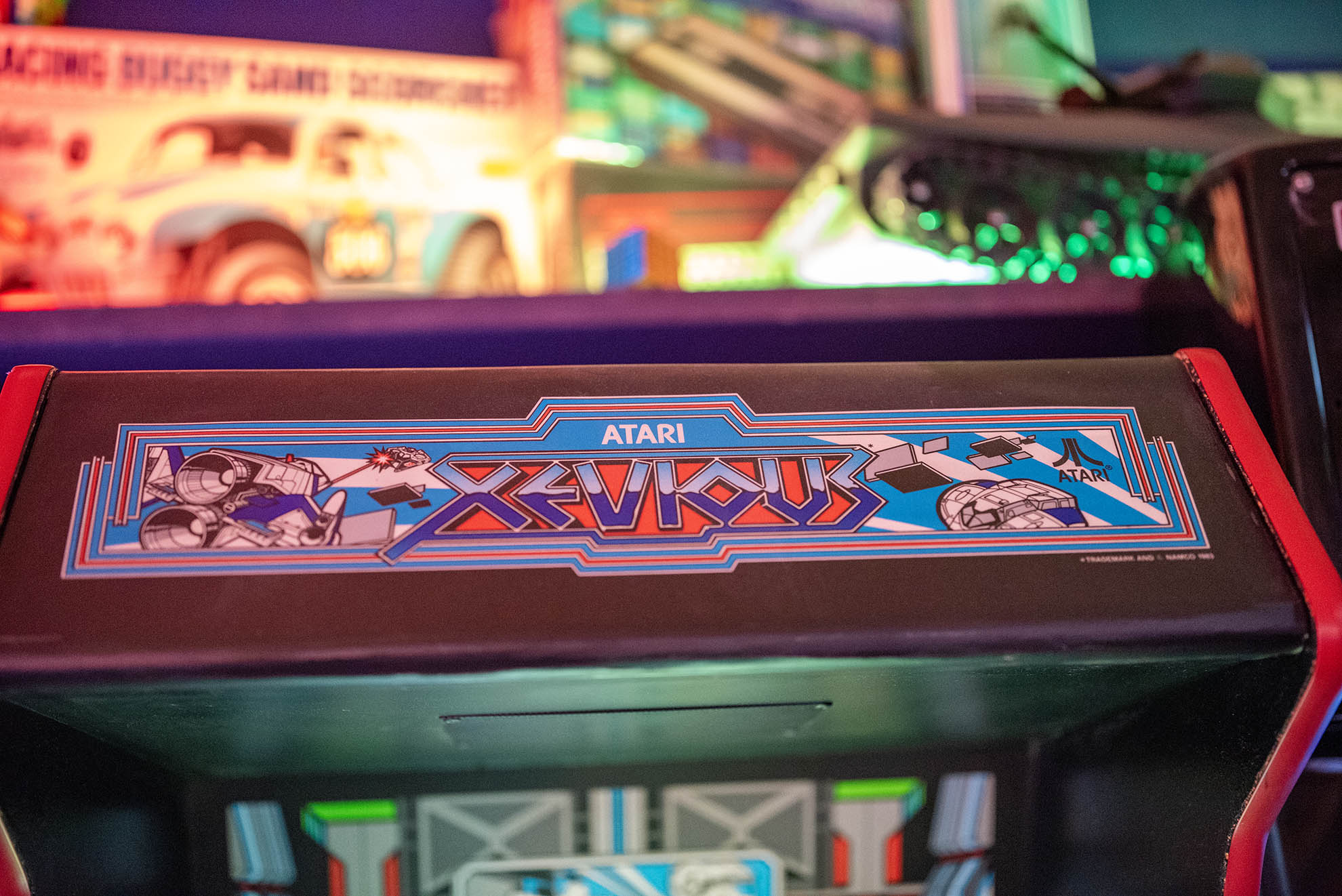 Xevious cabinet detail