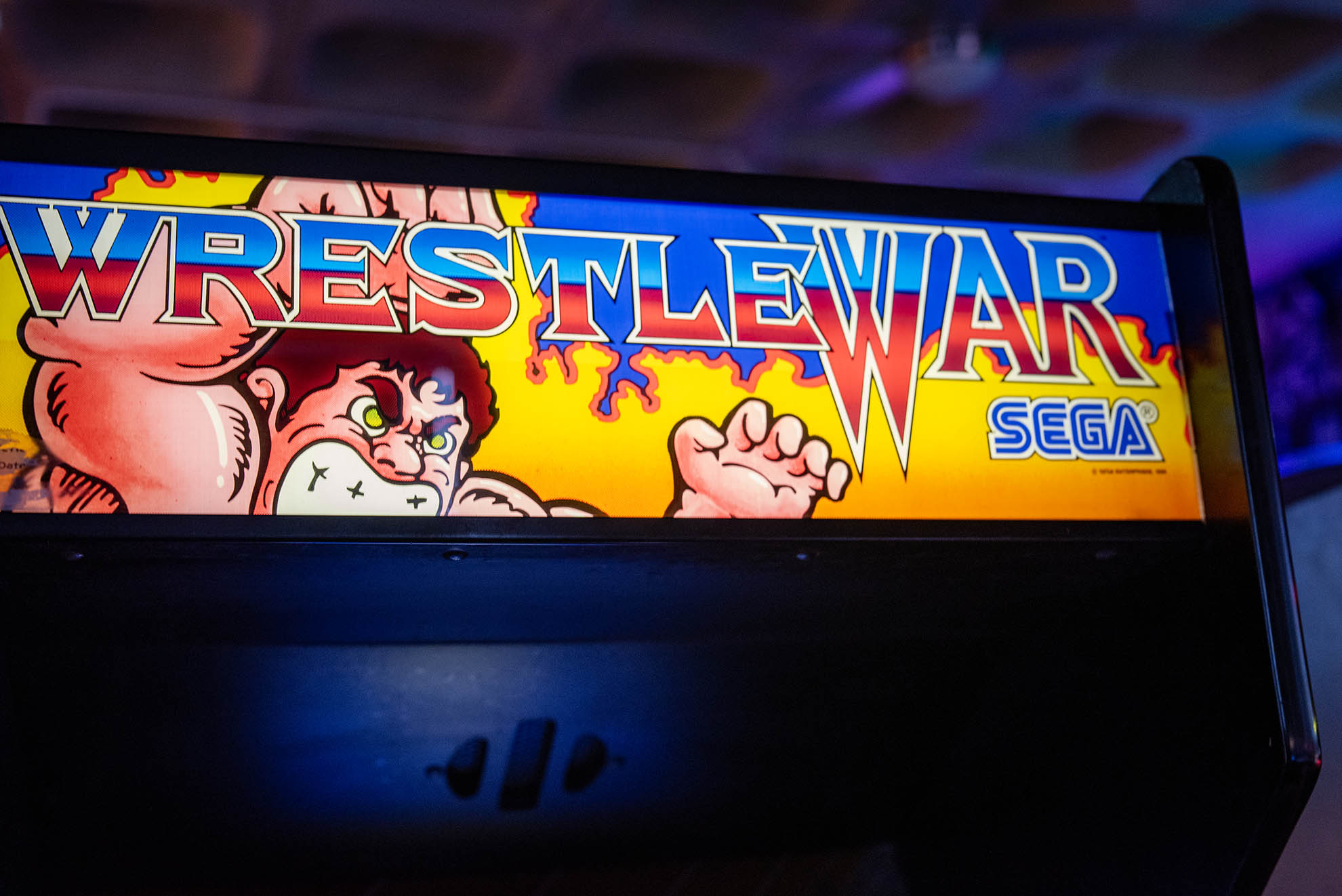 Original Wrestle War arcade cabinet