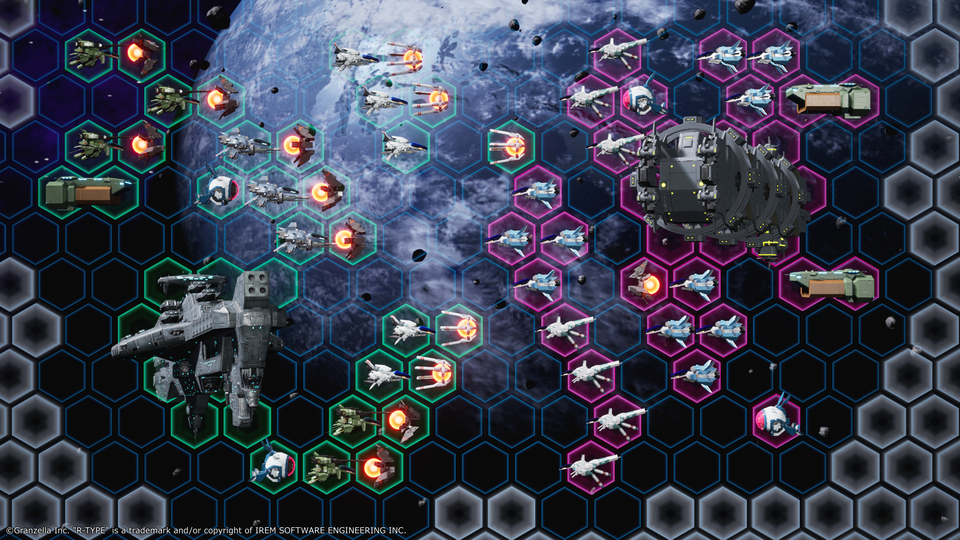 Hex-based tactical gameplay