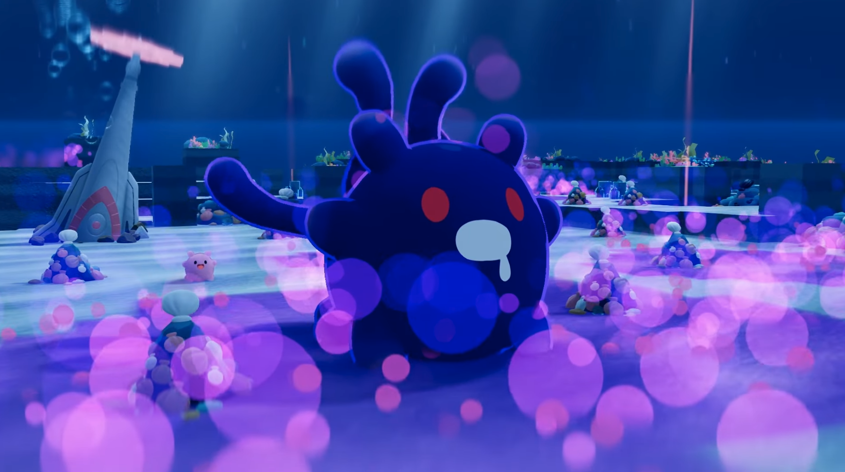 NAMAKORIUM gameplay showing sea cucumbers cleaning the ocean