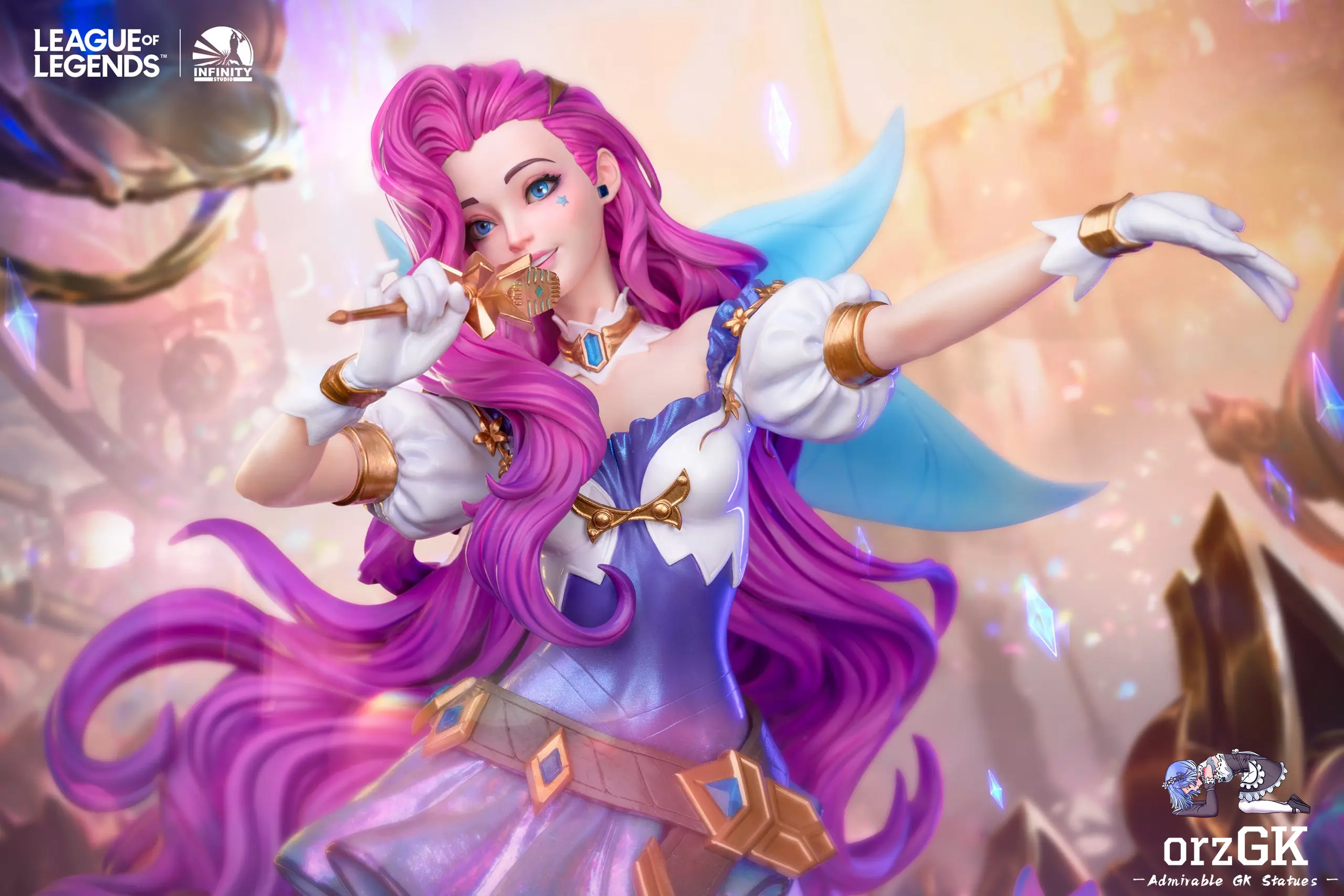 Seraphine statue front view