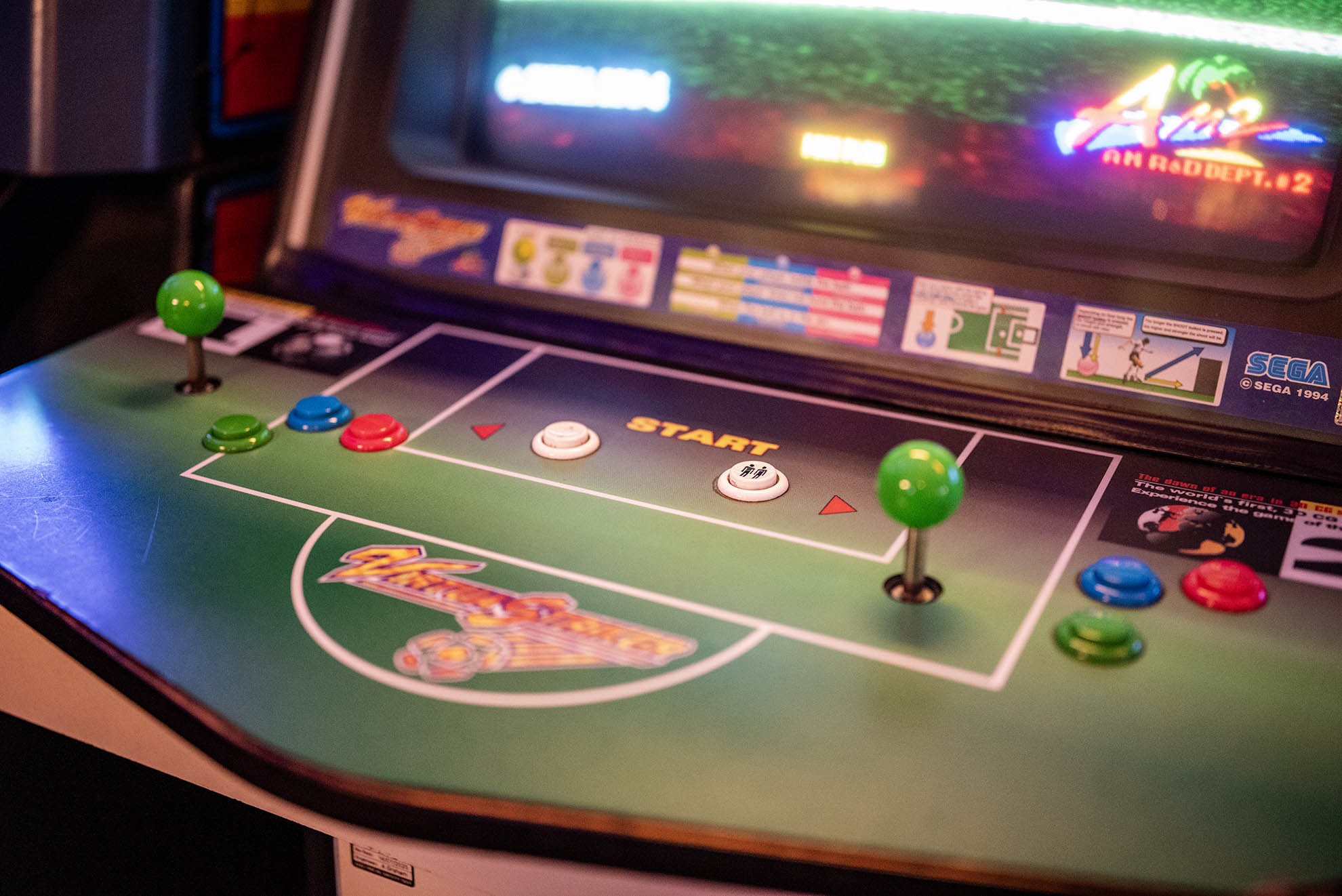 Virtua Striker cabinet