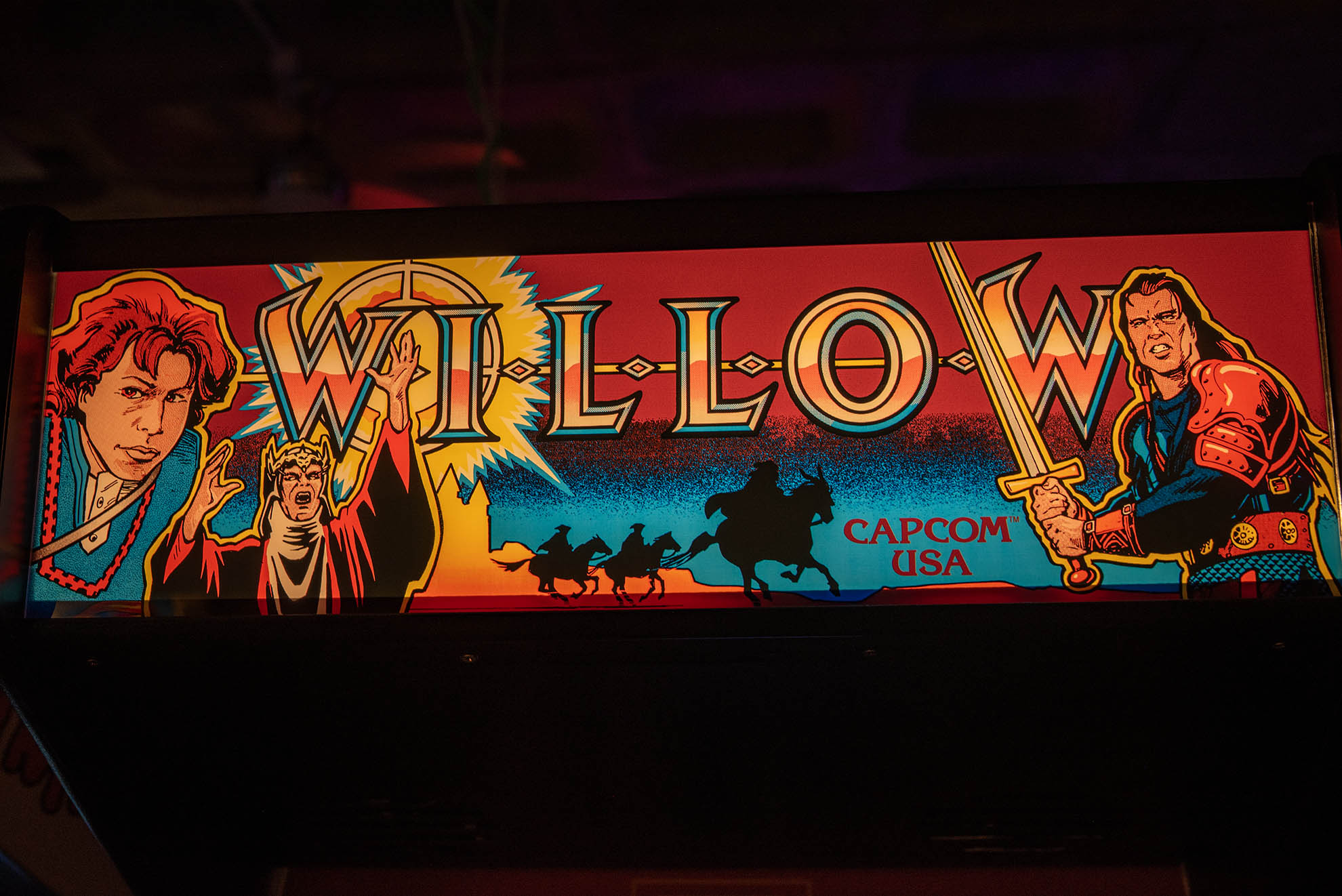 Arcade flyer showcasing the game