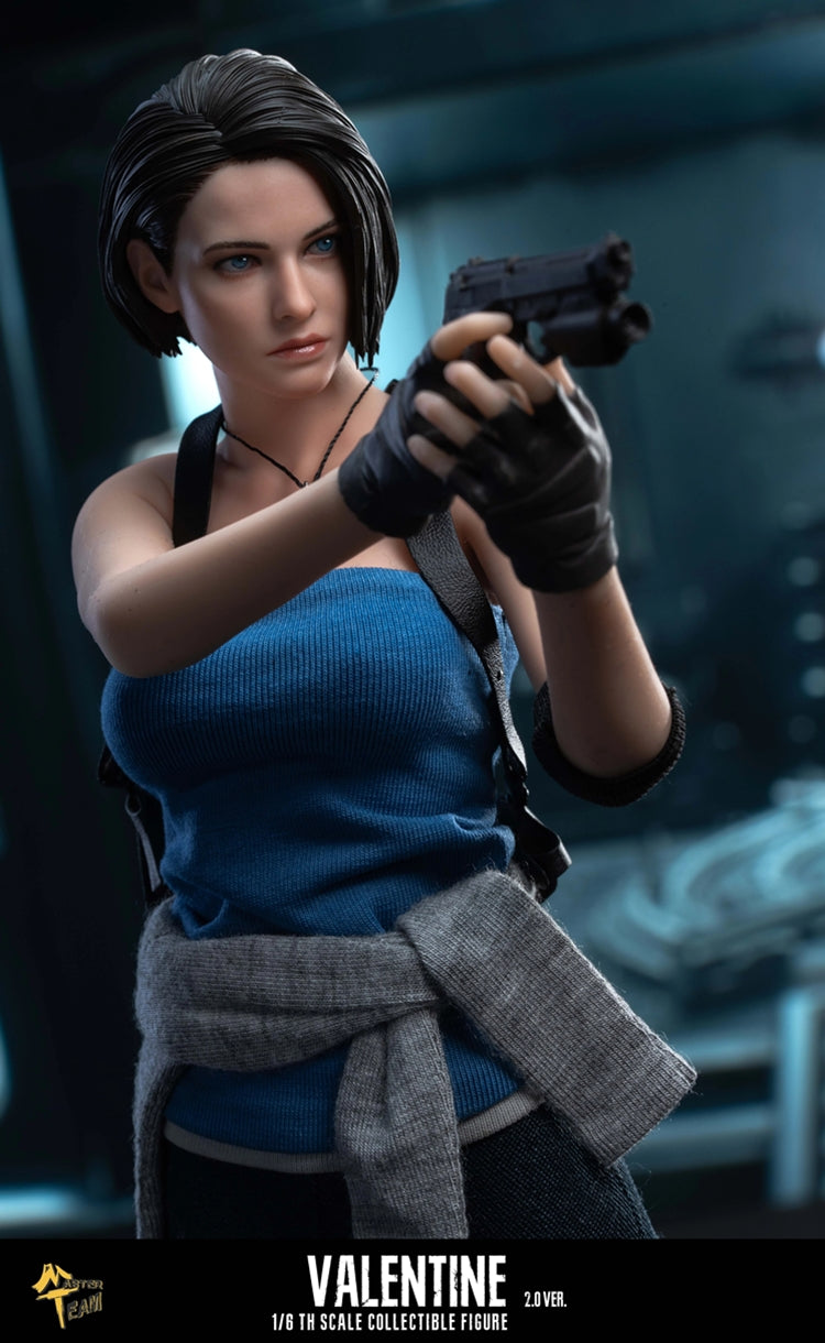 Jill Valentine figure close-up with pistol