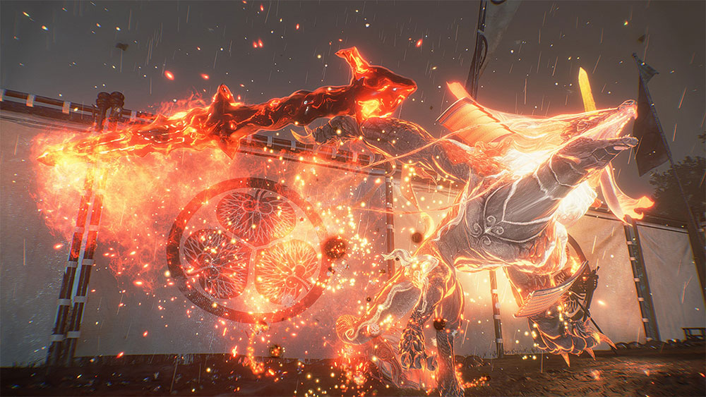 Spectacular yokai combat effects