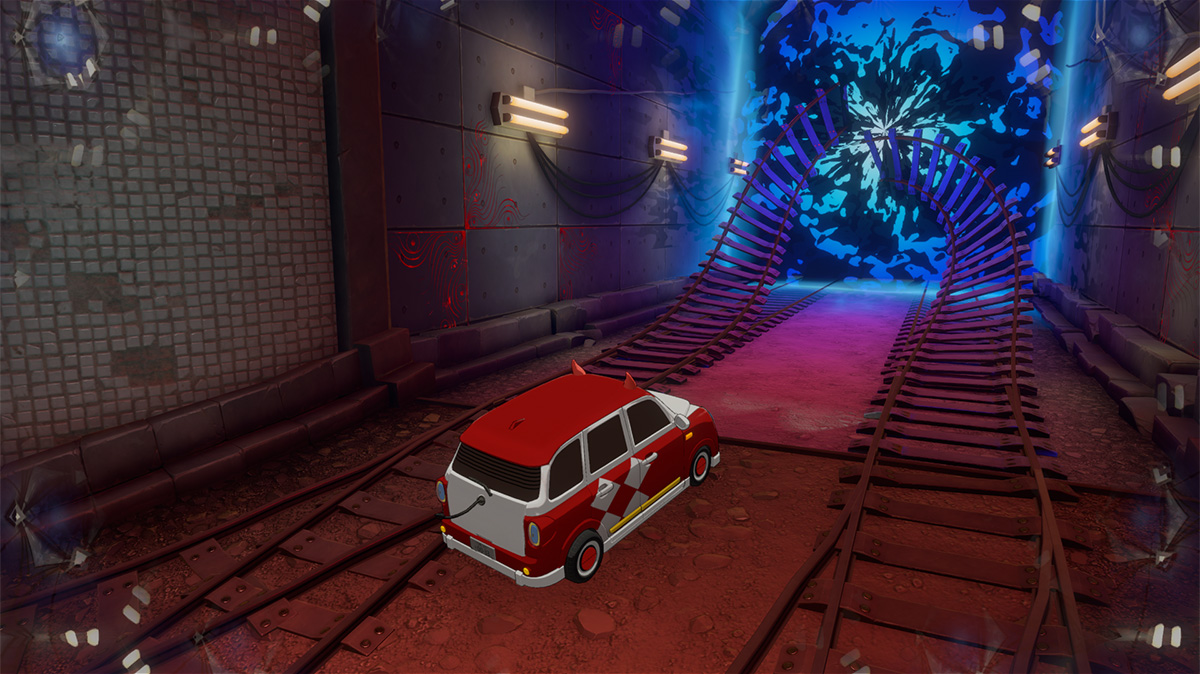 Metaverse subway tunnel