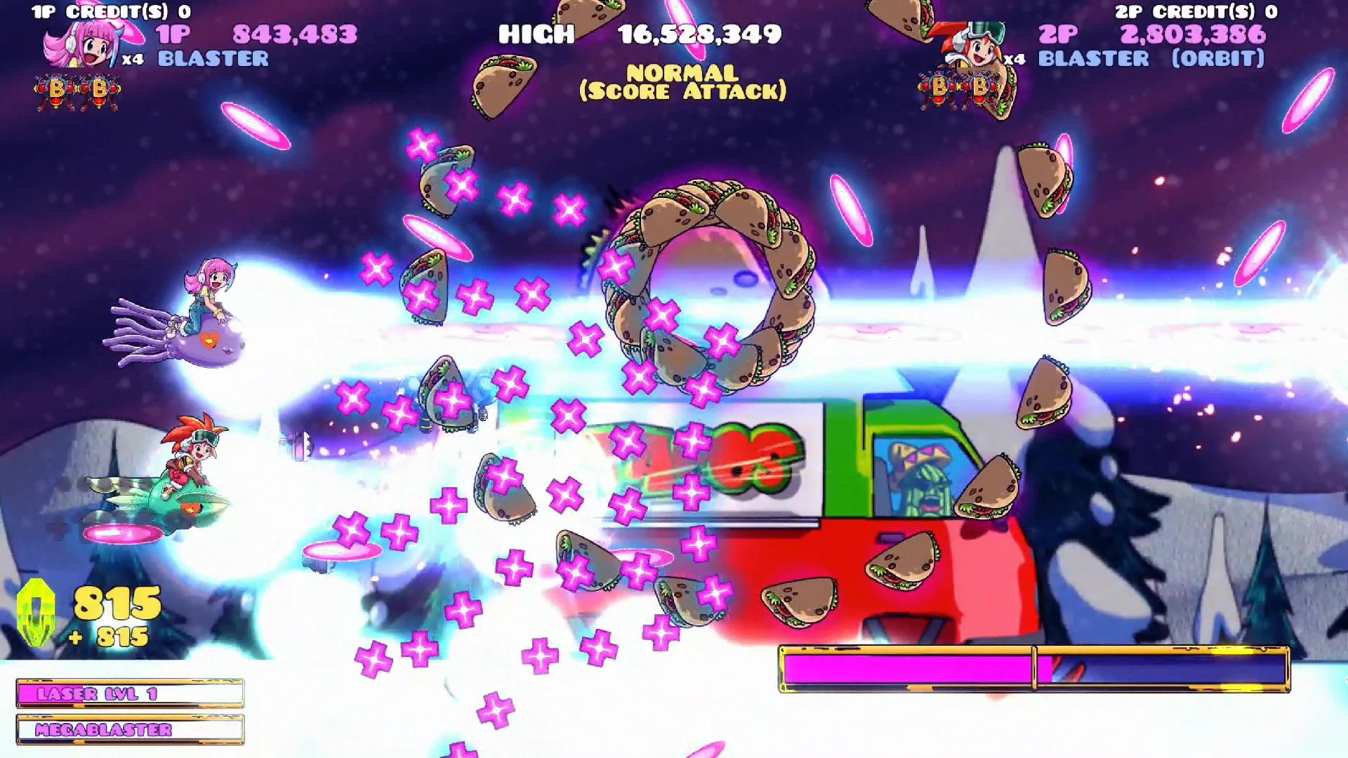 Boss battle in JamJam'n Jelly